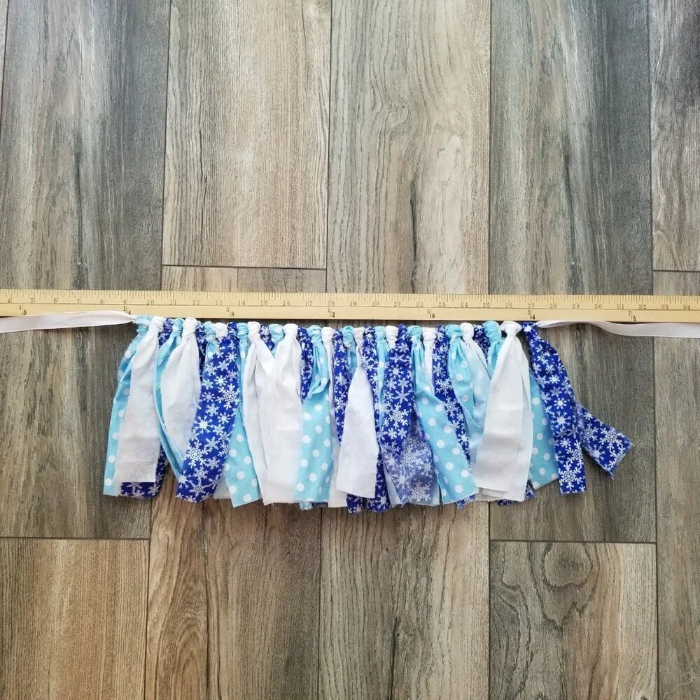 Snowflake High Chair Banner | First Birthday | 3’ HIGH CHAIR